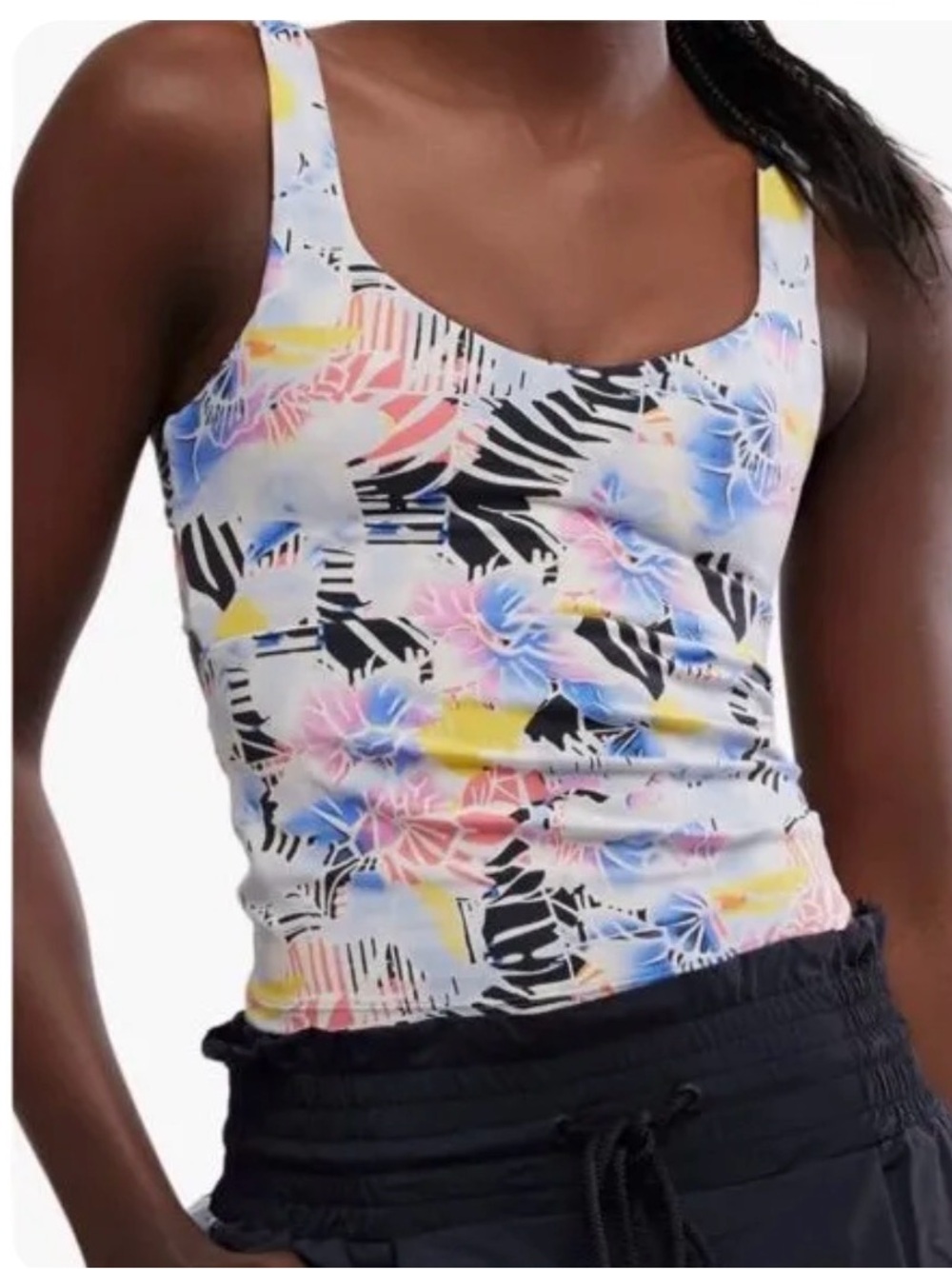 🆕Bnwt Free People Movement Never BetterLong Tank Mystic Floral